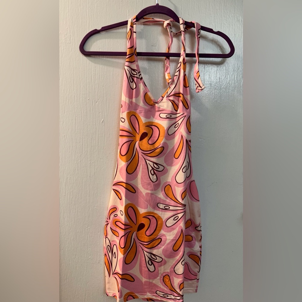 Shein floral mini dress